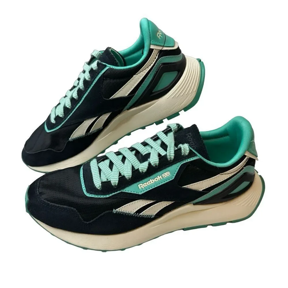 REEBOK Wmns Classic Leather Legacy AZ 'Black Future Teal' Size 8.5